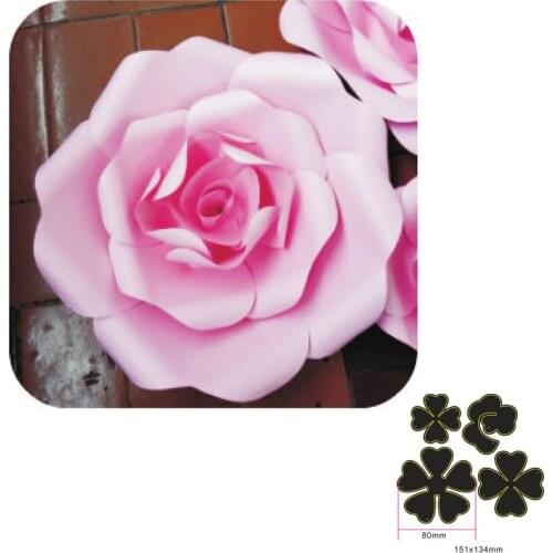 Metal Cutting Dies DIY 3D Multi-layered Flower Scrapbook Crafts Card Album Photo Making Embossing Stencil Template New Die Cuts