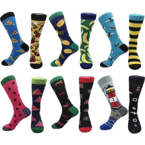 Tide tube socks men and women socks cartoon street personality cotton socks tide brand couple AB stockings unisex sports socks