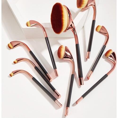 Makeup Brushes tools Set Toothbrush Shape Concealer BB Cream Liquid Cosmetic New Beauty Professional eyebrow Makeup kit 9pcs