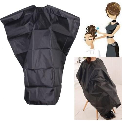 Pro Hair Cutting Cape Large Salon Adult Waterproof Hair Cutting Hairdressing Cloth Hairdresser Cape Gown Wrap Black
