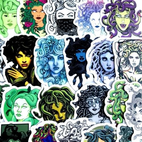 10/50pcs Medusa Sticker Graffiti stickers for DIY Suitcase Laptop skateboard Guitar and other Waterproof stickers 2021