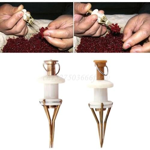 New Portable Copper Bloodworm Clip Bait Lure Earthworm Clip Tool Fishing Tackle Accessories