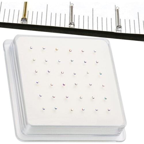 2019 new design mix style 925 Sterling silver 36 pcs zircon star crystal heart flower vogue piercing ornaments