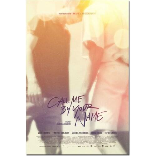 Call Me By Your Name Movie Luca Guadagnino Armie Hammer Poster Art Prints Silk Canvas For Wall Pictures Room Decoration-009