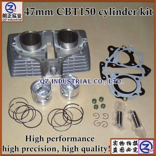 QZ industrial Free shipping high performance high precision high quality for HONDA motorcycle 47mm CBT150 cylinder kit