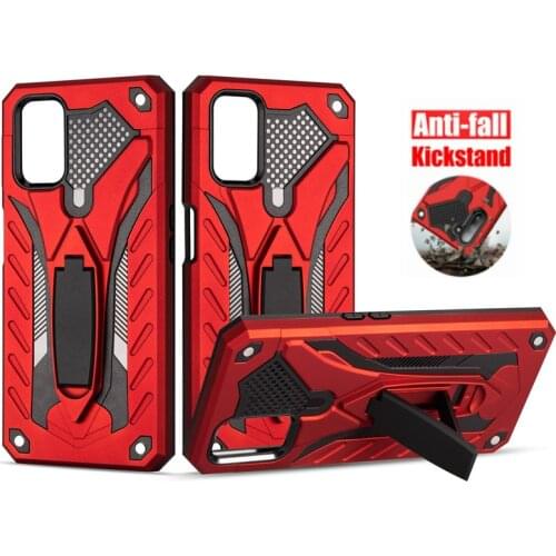 Luxury Armor Shockproof Case For OPPO A5 A9 2020 A92 A52 A72 A91 F15 A8 A31 Realme 5 6 Pro Reno 2 Z With Hard Stand Cover Funda