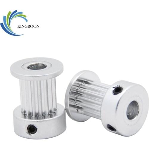 5pcs GT2 Timing Pulley 16tooth Aluminium 3D Printers Parts Synchronous Wheel Gear 2GT 16 teeth Screw Part For Width 10mm Belt