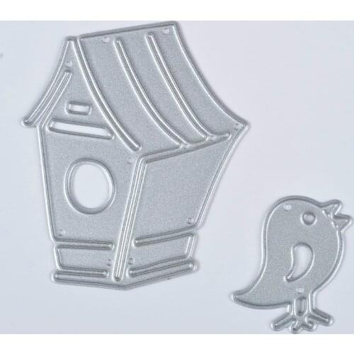 2pcs Bird House Cutting Dies Stencils Scrapbooking Album Paper Card Craft DIY