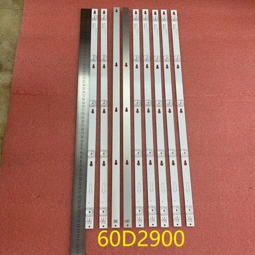9pcs 5LED LED backlight bar for TCL U60V6026 60D2900 4C-LB6005-HR01J LVU600LG0T5 TOT_60D2900_9X5_3030C
