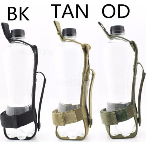 Tactical Adjustment Nylon Waist Belt Water Bottle Holder Carrier Pouch Military MOLLE Outdoor Hunting Cycling Gear