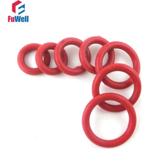 20pcs 5.7mm Thickness Silicon Rubber O Rings Seals Gasket 30/35/40/45/50/55/60/65/70/75mm OD Heat Resistance O-ring Seal Washer