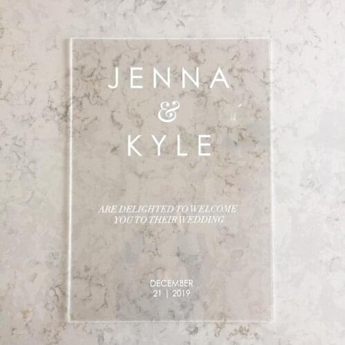 Welcome Sign Wedding Clear Acrylic Welcome Sign Custom Welcome Sign Acrylic Wedding Decor Wedding Sign Clear Acrylic Wedding