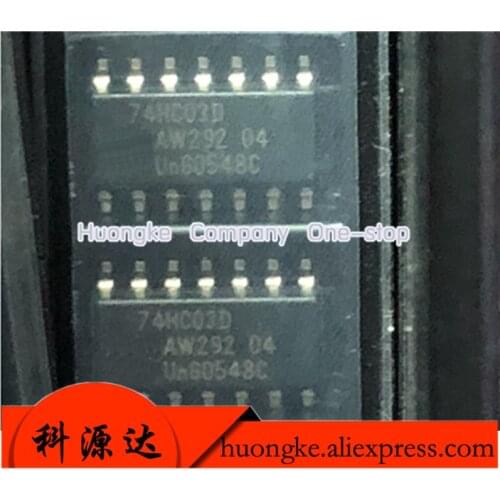 10PCS/LOT 74HC03 SN74HC03DR 74HC03D SN74HC03D SN74HC03 SOP14 IC GATE NAND 4CH