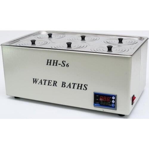 1500W Digital Thermostatic Water Bath 6 Hole 500*300*150mm HH-S6 Fast Shipping Brand new RH