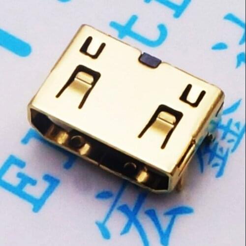 20PCS/Lot SMT MINI HDMI Female Jack/Socket Connector 19P For PC/Notebook 19Pin Gold-Plated