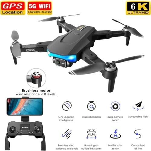 2021 New GPS 5G WiFi 6K LS38 FPV Drone HD Camera Professional Aerial Photography Brushless Motor RC Quadcopter VS L900 SG907