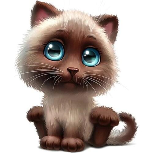 3D Cartoon Lovely Animal Sticker Cat Style Car Body Window Auto Exterior Decoration Decal Auto Accessories For Motor Car 15*18CM