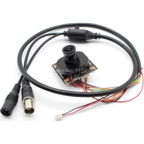 4in1 AHD TVI CVI CVBS HD Starlight 0.0001Lux NVP2441+IMX307Module Security PCB board 1080P 2mp CCTV Camera with lens osd cable