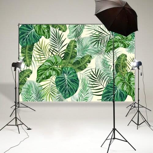 BEIPOTO Tropical plants leaves background photography studio backdrop baby shower birthday party decor bridal shower poster B897