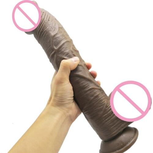 34*6cm Huge Dildo Super Big Toy For Women Masturbator Waterproof Long Dildo With Suction Cup Sex Toys For Woman Gode Ventouse