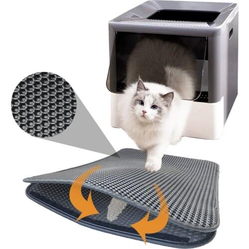 Color Waterproof Pet Cat Litter Mat Double Layer Litter Cat Bed Pads Pads For Cats House Bottom Non-slip Pet Product Bed