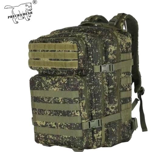 PHECDA multicam black camouflage backpack 40l outdoor camping assault backpack military tactical backpack molle system rucksack