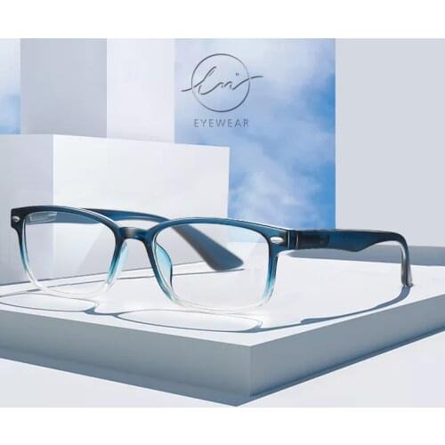LM Reading Glasses Men Women Square Anti Blue Light Eyeglass Unisex Antifatigue Presbyopic Glasses +1.0 to 4.0 gafas de lectura