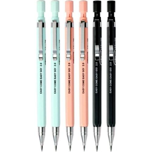 2.0mm 2B Mechanical Pencil Candy Color Propelling Pencils With Sharpener Drawing Writing Student Stationery Kids Gift