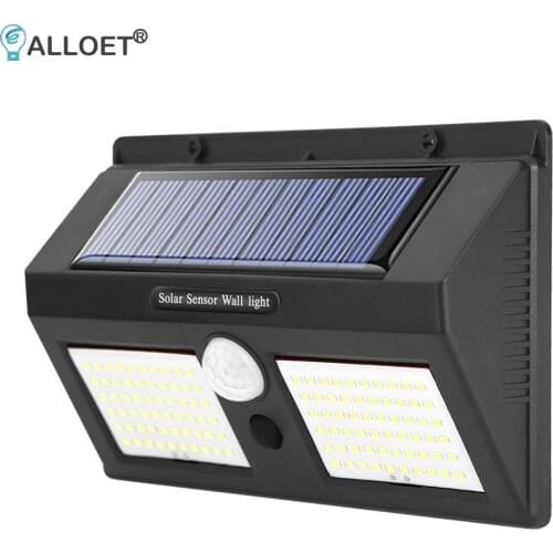 Motion Sensor Wall Lamps 120LED Solar Two-Sided Superb Craftsmanship Stable Operation Outdoor Yard Security Light