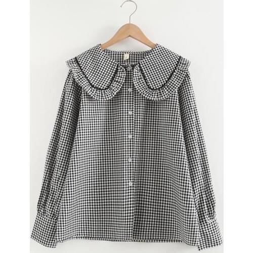 Женские рубашки в клетку NUFASLOS China At AliExpress