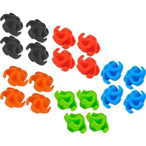 4pcs Archery Compound Bow Stabilizer Arrow Bow String Suppressor Stop Bracket Silencer Mount Wear-resistant Tool