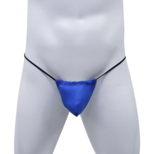 Sexy Male Panties Gay Underwear Mens T-back Jockstrap Thong G-string Lingerie Underwear Low Waist Breathable Pouch String