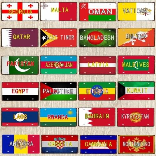 【YZFQ 】30X15CM National Flag Metal Signs Zurich Travel Souvenir Decorative Signs Wall Art Restaurant Shop Home Decor DC-1321A