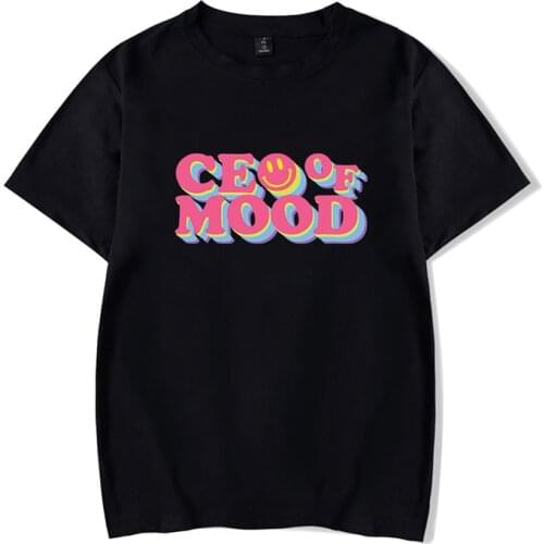 Ceo of Mood T-shirts Fashion Cool Hip Hop Style Men Women T Shirts Tee Shirt Short Sleeve O-neck Couple T-shirt White Black Tops