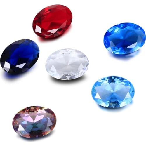 Mysterious Rainbow Stone Beads Genuine Spinel Zircon 13*18 MM Oval Stone Loose Gemstone for Ring Jewelry DIY 10pcs Wholesale