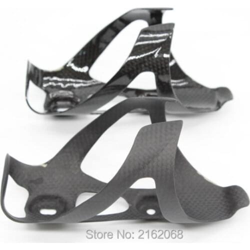 2pcs New Road bike 3K full carbon fibre drink water bottle cages mountain bicycle carbon bottle holder cages light Free shipping