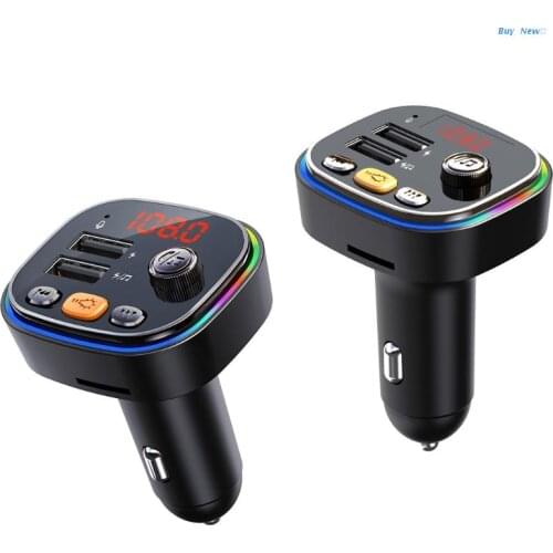 20CE Music Player for Car Hands-Free Call Receiver 12-24V Dual USB Fast Charging Adapter Multifunctional Music Player