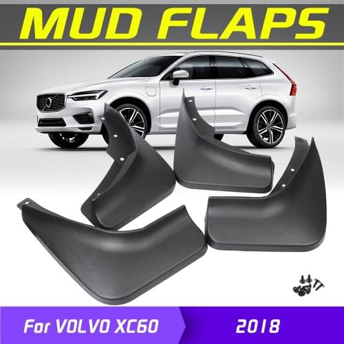 4Pcs Car Mudflaps Front Rear Mud Flaps Mudguards Splash Guards Fender Flares For VOLVO XC60 2018 Car Accessories Styling