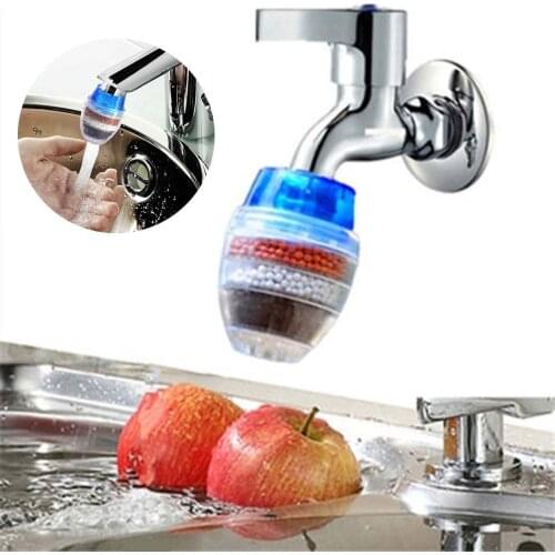 5 Layers Activated Carbon Water Purifier Kitchen Tap Filter Bathroom Faucet Filter Purification Tool Water Saver For Household
