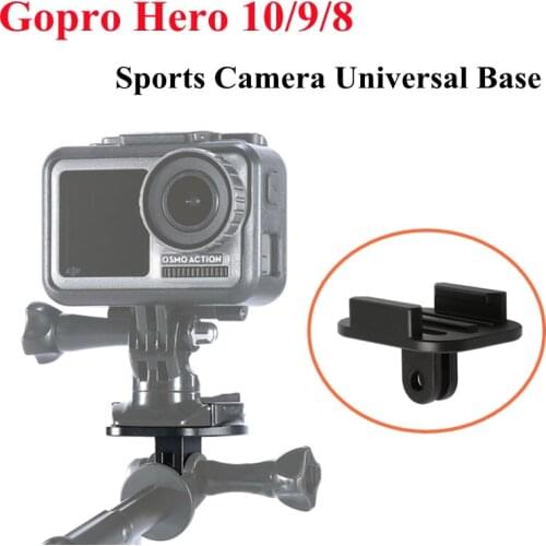 Aluminum Alloy Tripod Mount Buckle Base Sports Camera Interface Adapter for Gopro Hero 9 8 7 6 5 4 Action Camera Accessories