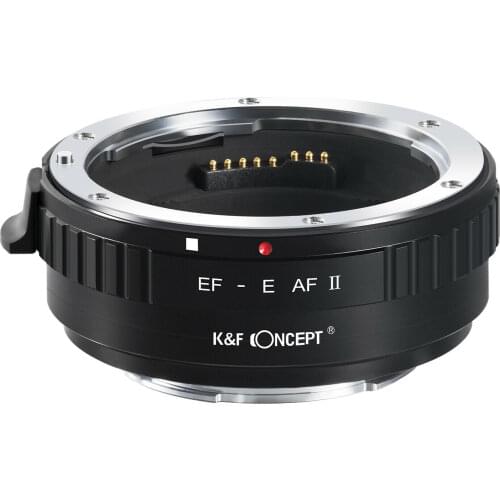 K&F Concept Auto Focus Adapter Canon EF EF-S Lens to Sony E Mount camera NEX a72 A6000 A6400