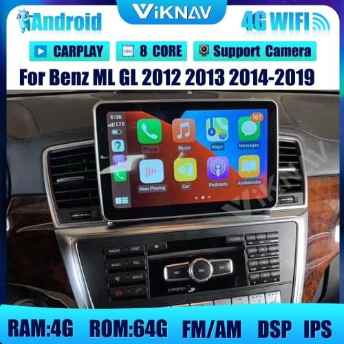 Android car radio DVD multimedia player for Benz ML GL 2012 2013 2014-2019 car GPS navigation head unit stereo recorder 2 Din
