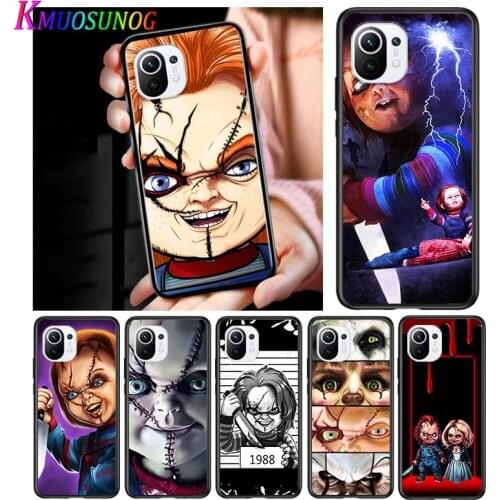 Chucky Terror for Xiaomi Mi 11 10T Note 10 Ultra 5G 9 9T SE 8 A3 A2 A1 6X Pro Play F1 Lite 5G Black Phone Case