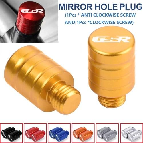 For SUZUKI GSR750 GSR600 GSR400 GSR 400 600 750 gsr M10 Motorcycle Mirror Hole CNC Blanking Plugs Screws with Anodic Oxidation