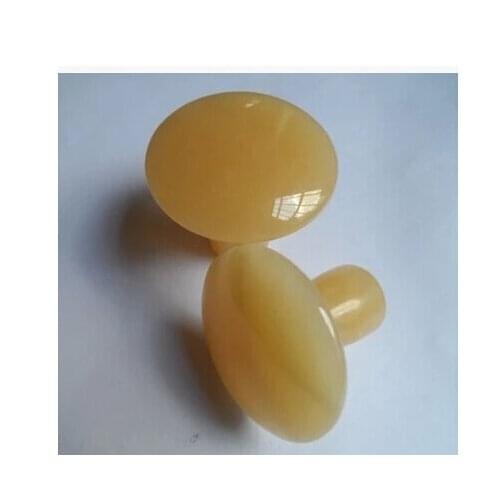 Mushroom head face body massager stone jade massage stone facial massage beauty spa hot Si Bin stone energy stone 10pcs/lot