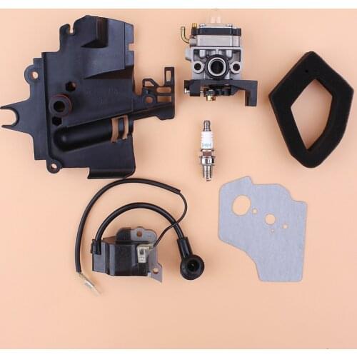 Carburetor Intake Manifold Ignition Coil Air Filter Kit For HONDA GX35 HHT35S UMK435 35CC Small Engine Motor Trimmer Brushcutter