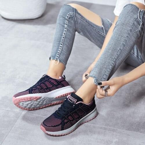 White sneakes women shoes 2021 new fashion breathable mesh casual shoes woman sneakers lacp-up spring autumn solid ladies shoes