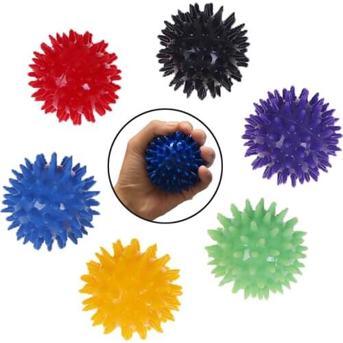 Full Body Spiky Massage Ball Hard Stress Ball 6cm For Fitness Sport Exercise Hedgehog Sensory Training Grip the Ball
