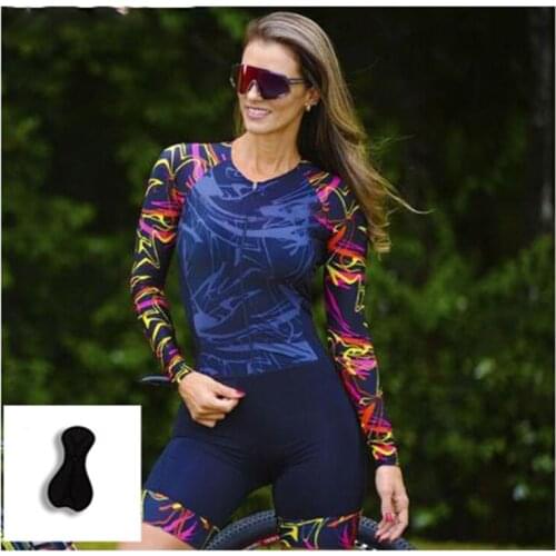 China Manufacture Professional Breathable Long Sleeve Triathlon Jumpsuit Suit Running, Swimming Bike Cycling Jersey Clothing