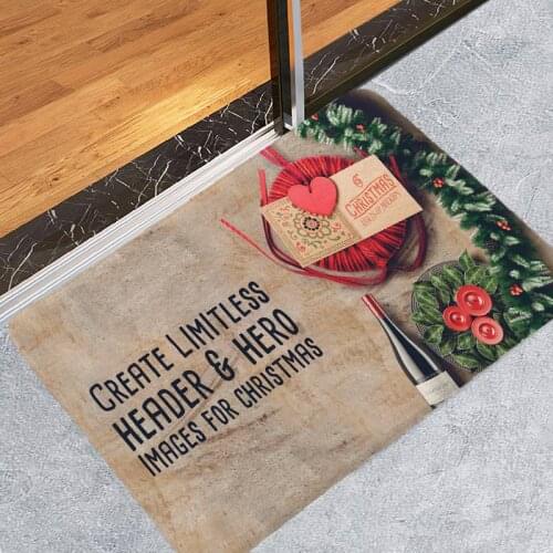 Christmas Rug Creative 3D Printing Hallway Carpets and Rugs for Bedroom Living Room Carpet Kitchen Bathroom Anti-Slip Floor Mats